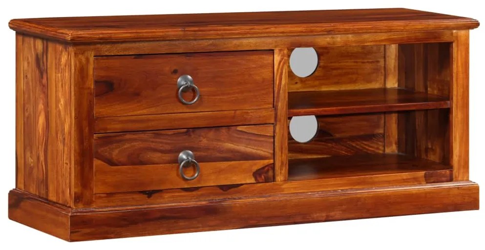 Móvel de TV madeira acácia maciça 90x30x40 cm