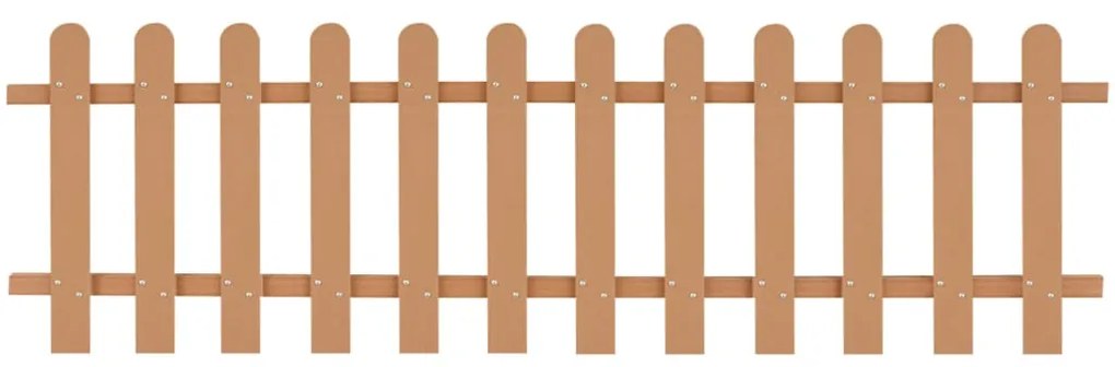 42822 vidaXL Cerca de estacas em WPC 200x60 cm