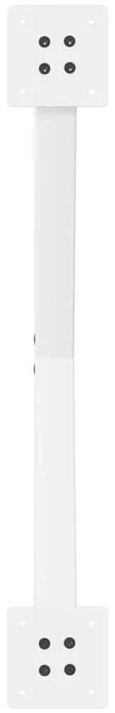 Pés para mesa de jantar em formato de X, 2 peças, branco, 70x(72-73) c