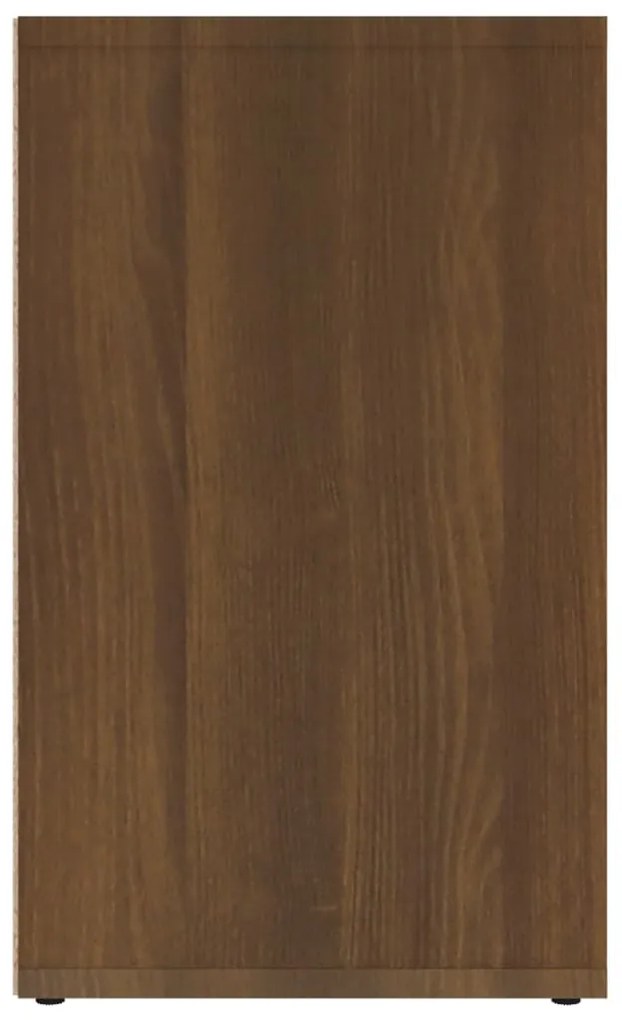 Sapateira 2 pcs 52,5x30x50 cm carvalho castanho
