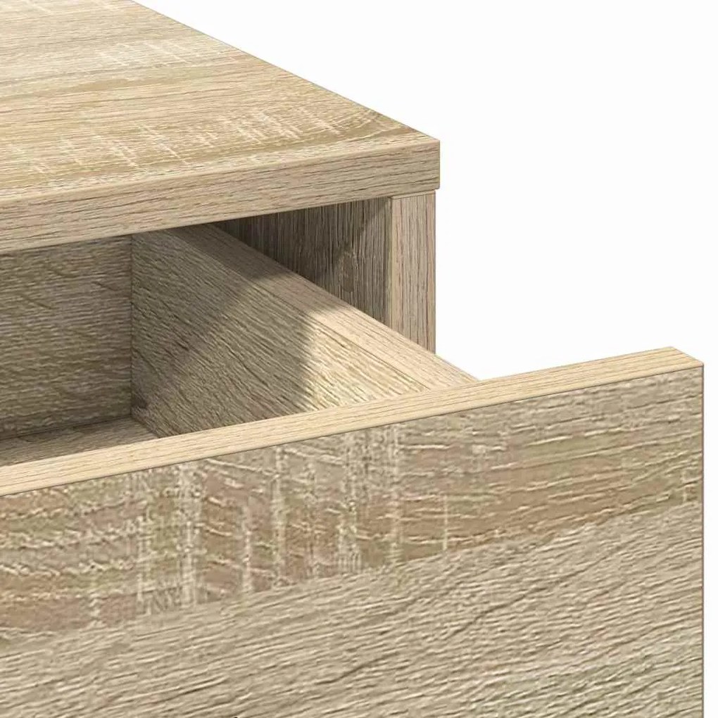 Mesa de Maquilhagem com Luzes LED Carvalho Sonoma 78.5x41x135 cm