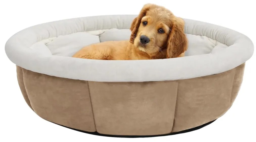 171180 vidaXL Cama para cães 70x70x26 cm bege