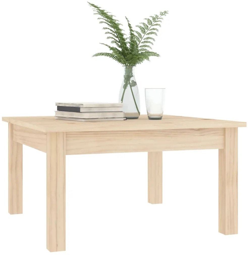 Mesa de centro 55x55x30 cm pinho maciço