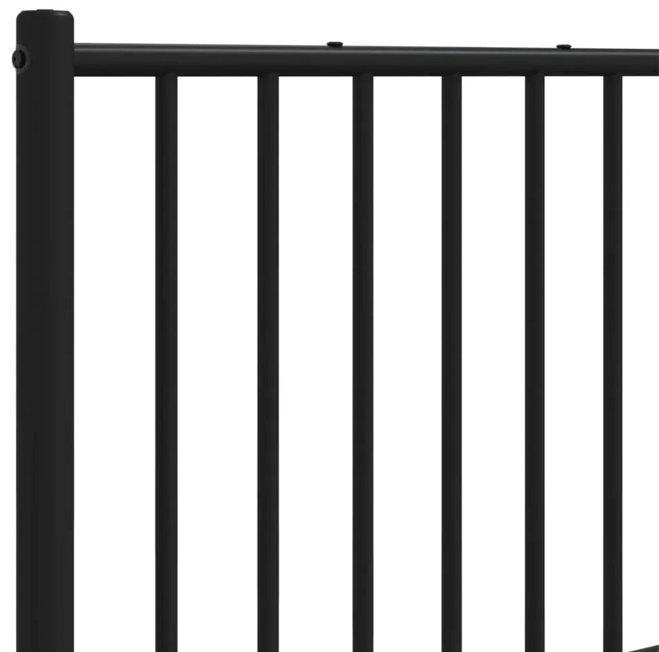 Cabeceira de cama 120 cm metal preto