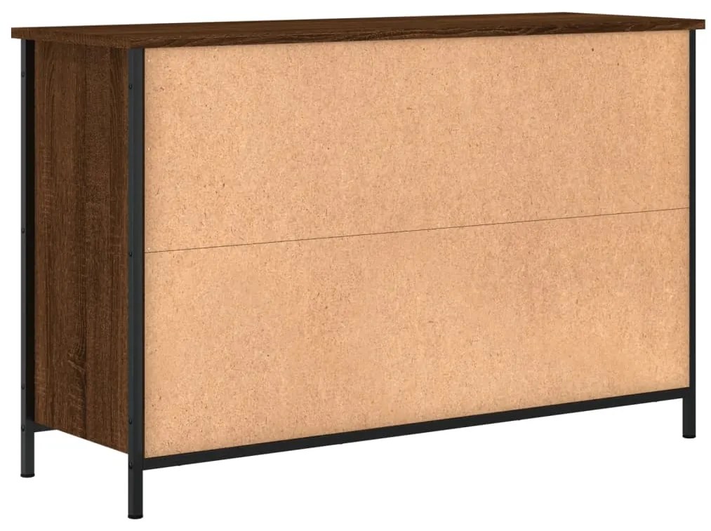 Móvel de TV 100x35x65 cm derivados de madeira carvalho castanho