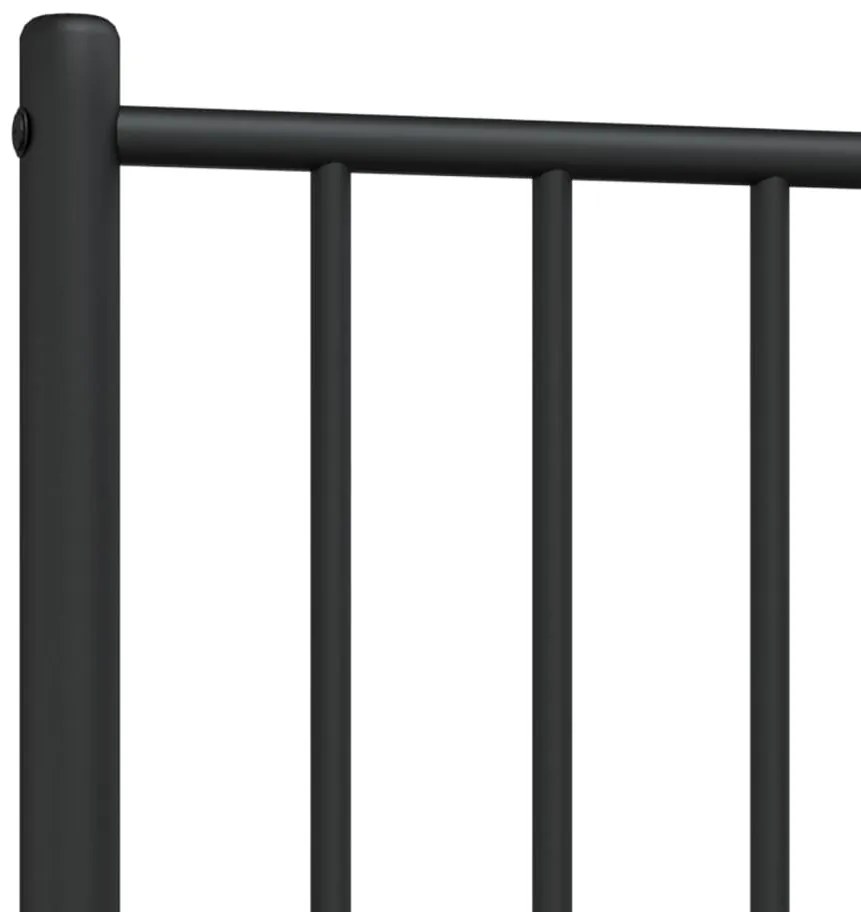 Cabeceira de cama 80 cm metal preto
