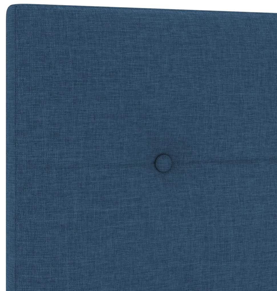 Cabeceira VidaXL Botão Estofada Azul 180 cm Tecido