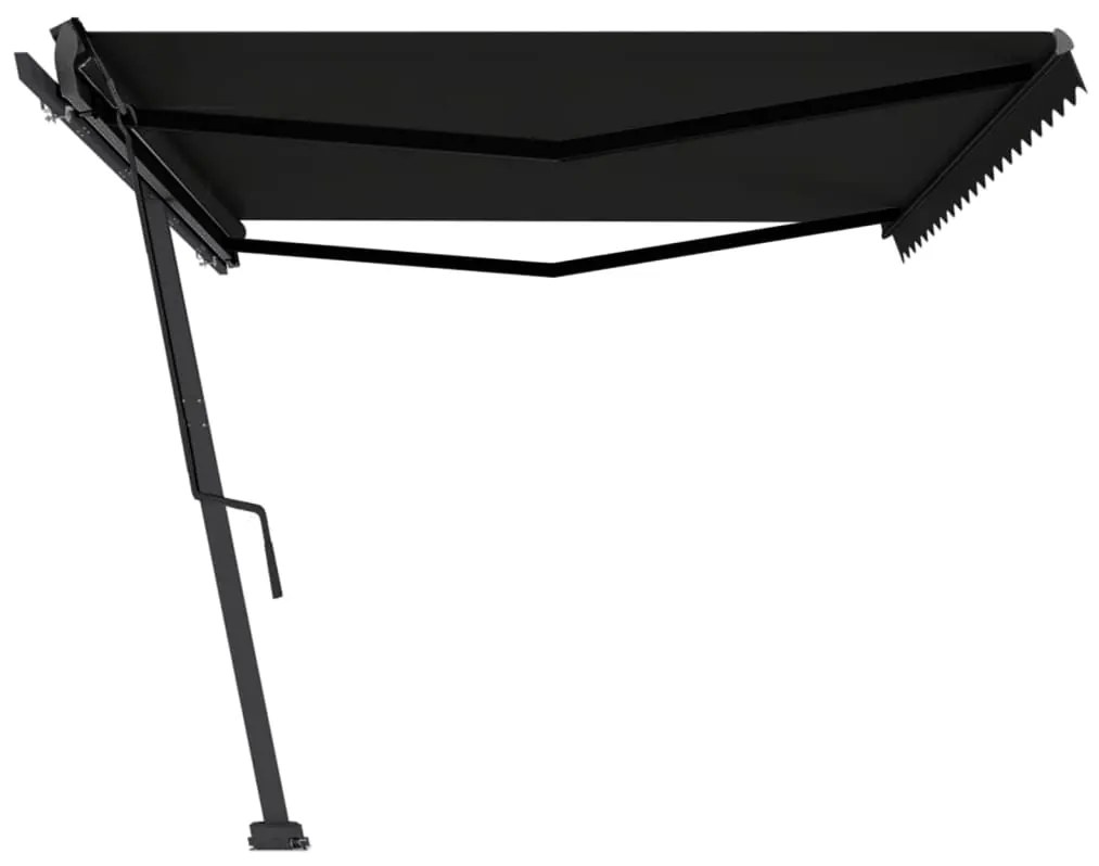 Toldo retrátil manual independente 500x350 cm antracite