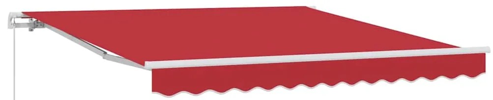Toldo Retrátil Manual Vermelho 300x250 cm