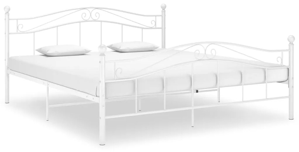 Estrutura de cama 180x200 cm metal branco