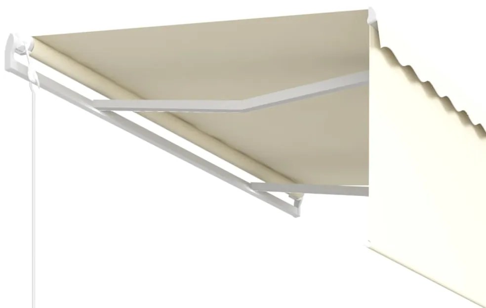 Toldo retrátil automático com estore 3,5x2,5 m cor creme