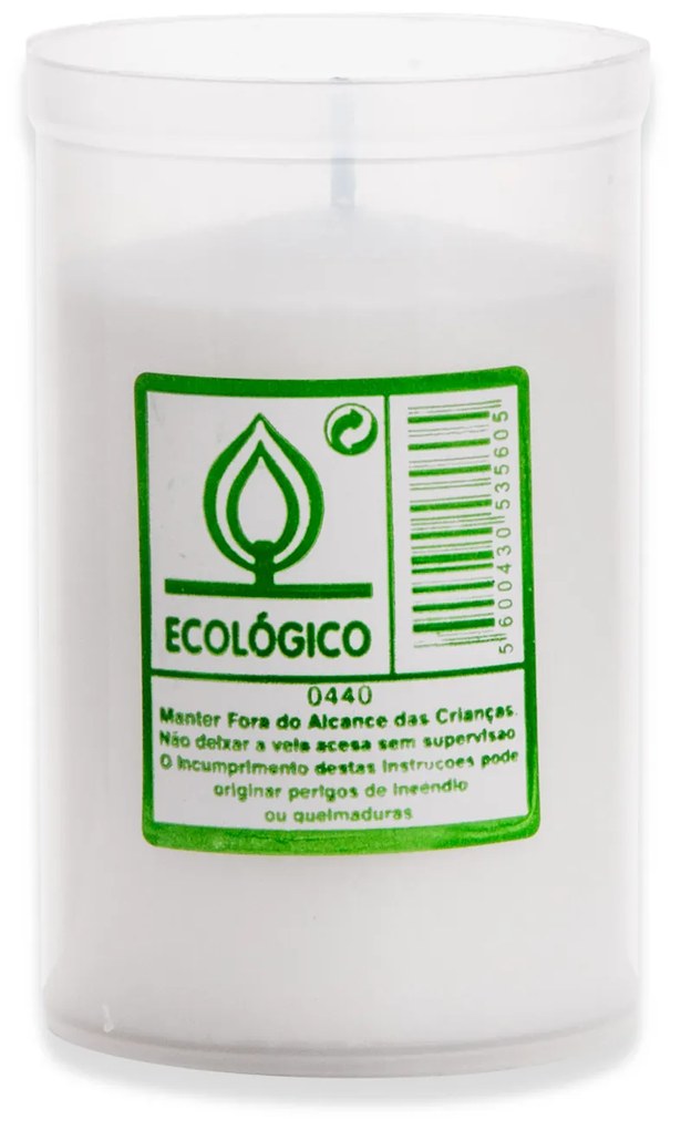 Cirio Cera Nacional Ecologico Branco 9.5cm