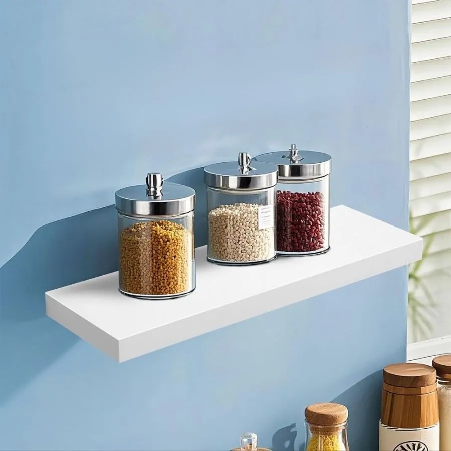 Prateleira de parede 60 x 20 x 3,8 cm Branca