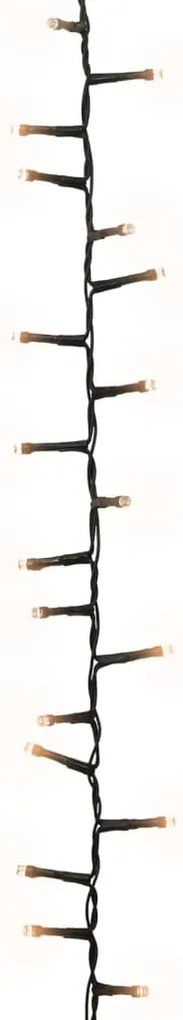 Cordão de luzes compacto 2000 luzes LED 45 m PVC branco quente