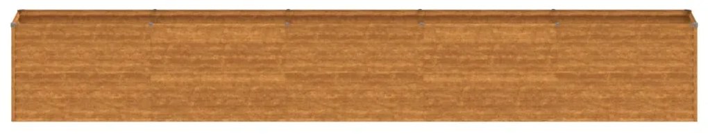 Canteiro elevado de jardim 482x50x69 cm aço corten