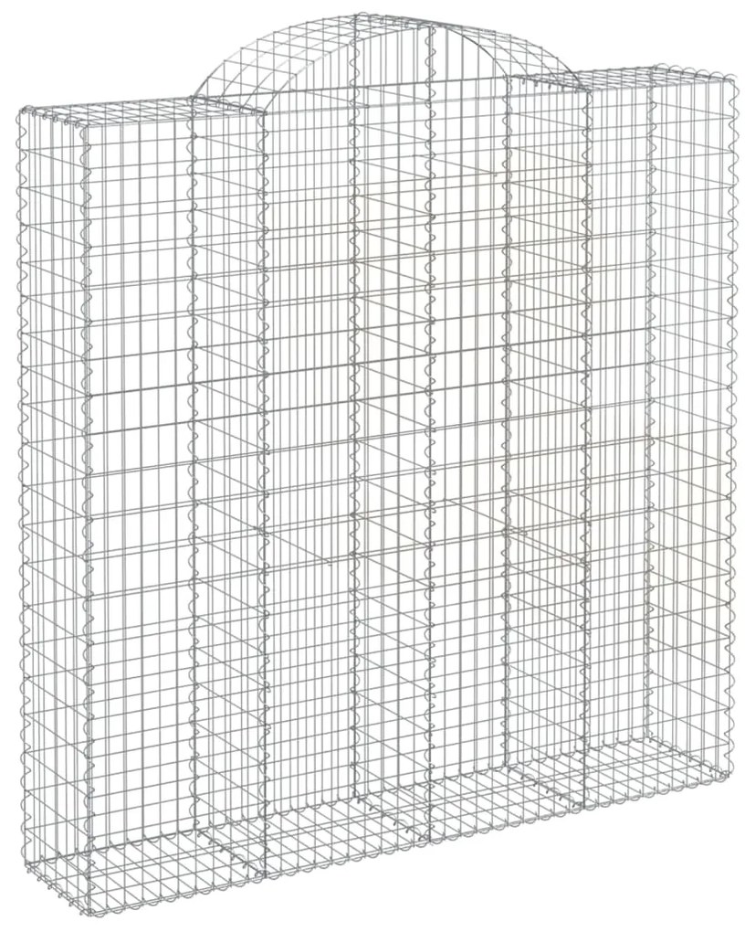 Cestos gabião arqueados 4pcs 200x50x200/220cm ferro galvanizado