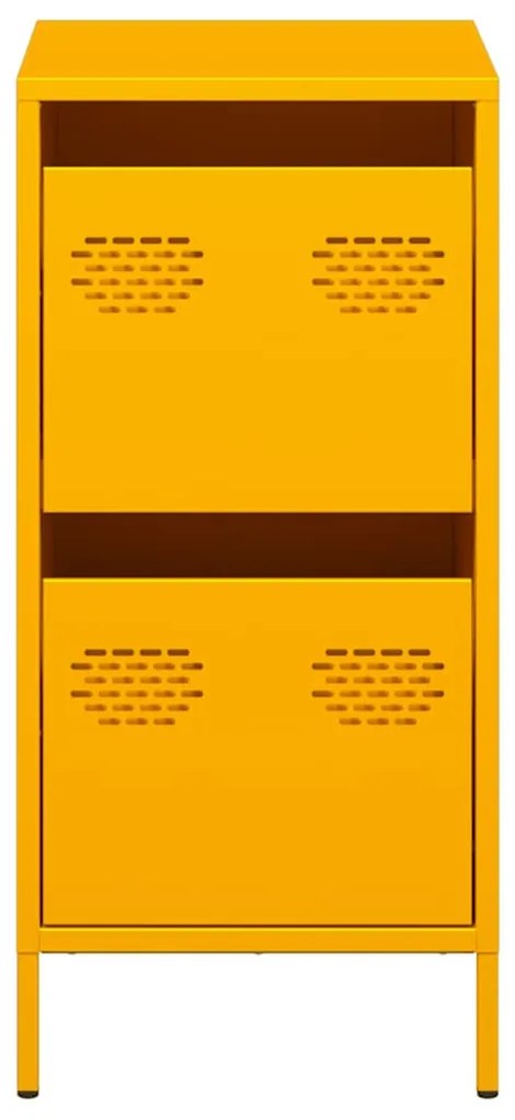 Aparador 35x39x73,5 cm aço laminado a frio amarelo mostarda