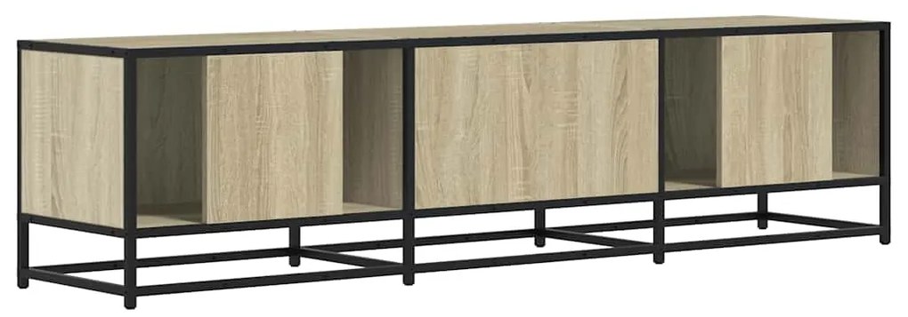 Móvel p/ TV 160x35x41 cm deriv. madeira/metal carvalho sonoma