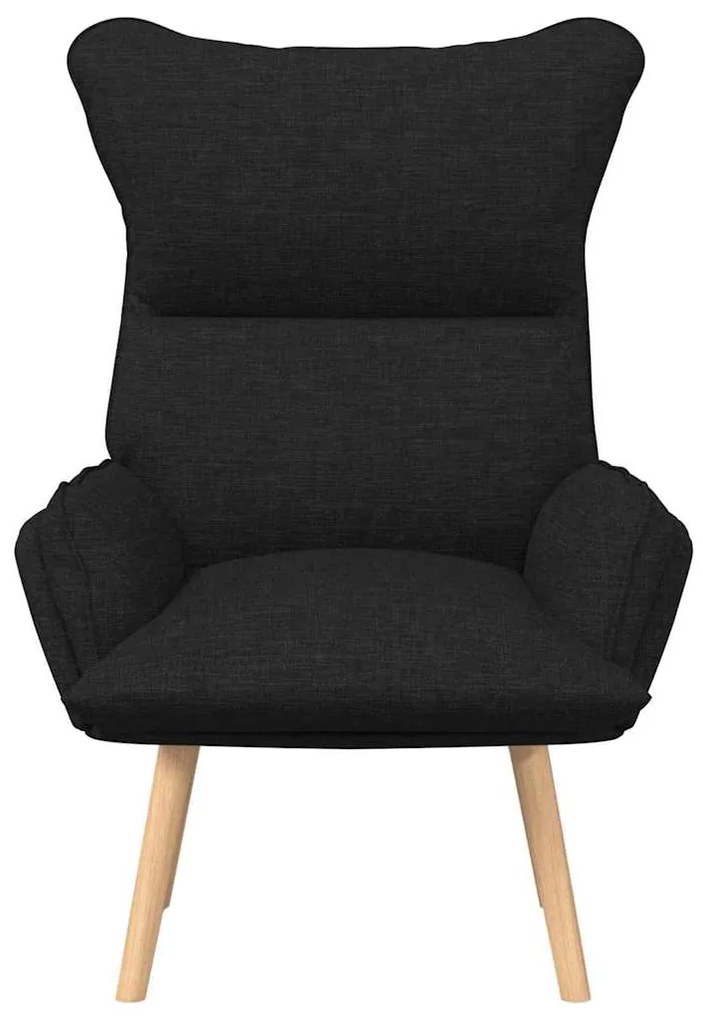 Cadeira Relaxante vidaXL Preto Tecido