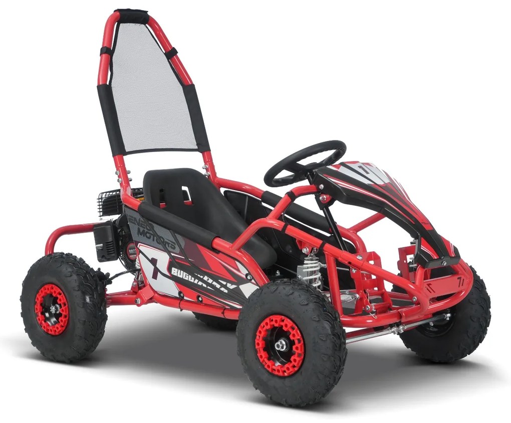 Buggy Kart a gasolina para crianças Motors BUGGY RSX - 98 cm³ Vermelho
