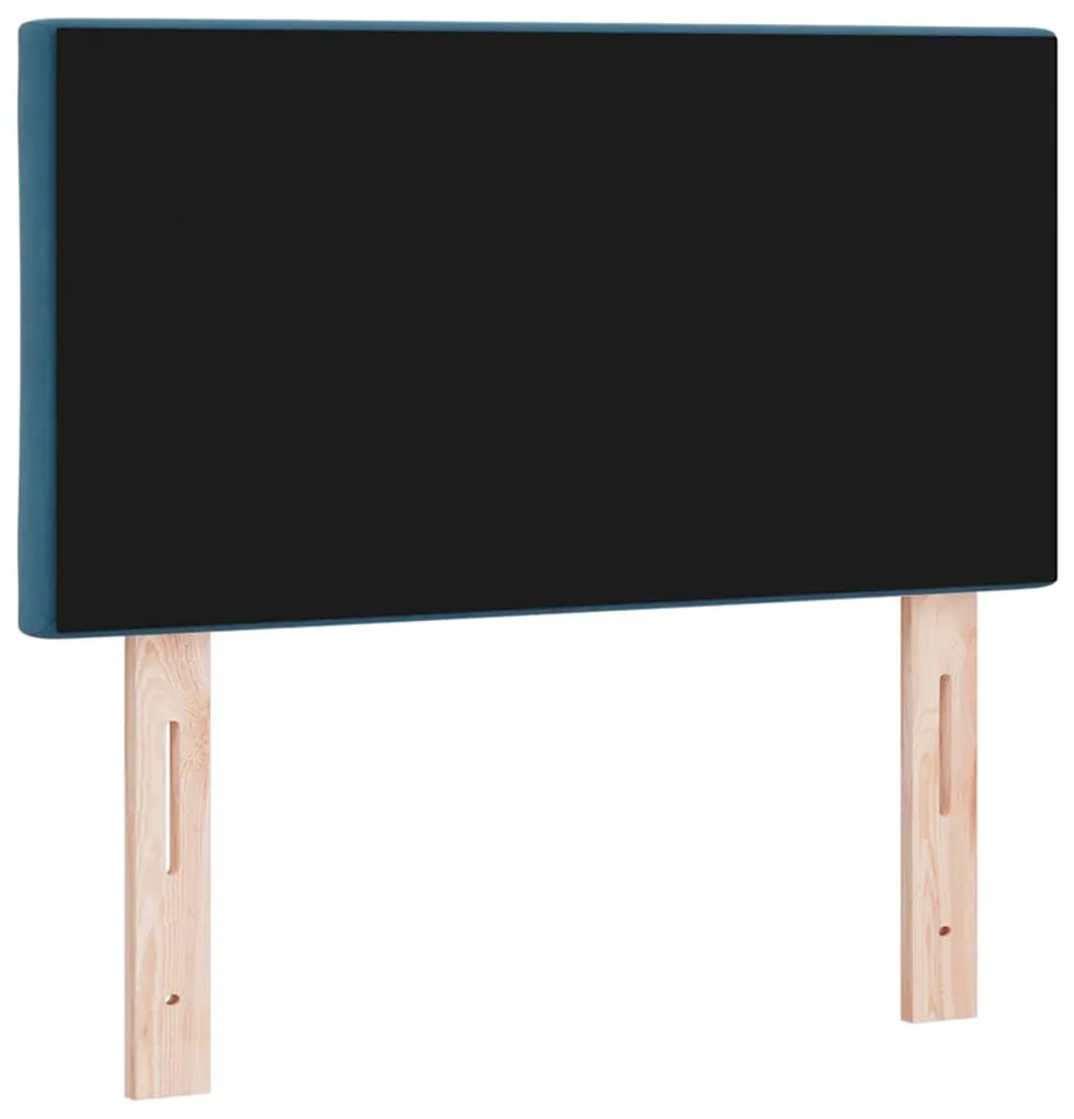 Cabeceira vidaXL Design Blocos de Diamante Azul Escuro 80 cm Veludo