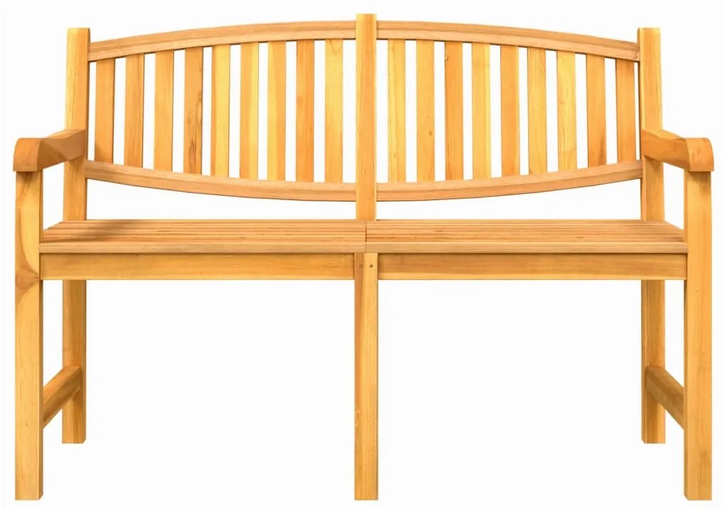 Banco de jardim 149,5x60x90 cm madeira de teca maciça