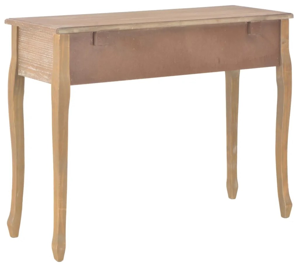 Toucador/mesa consola com 3 gavetas castanho