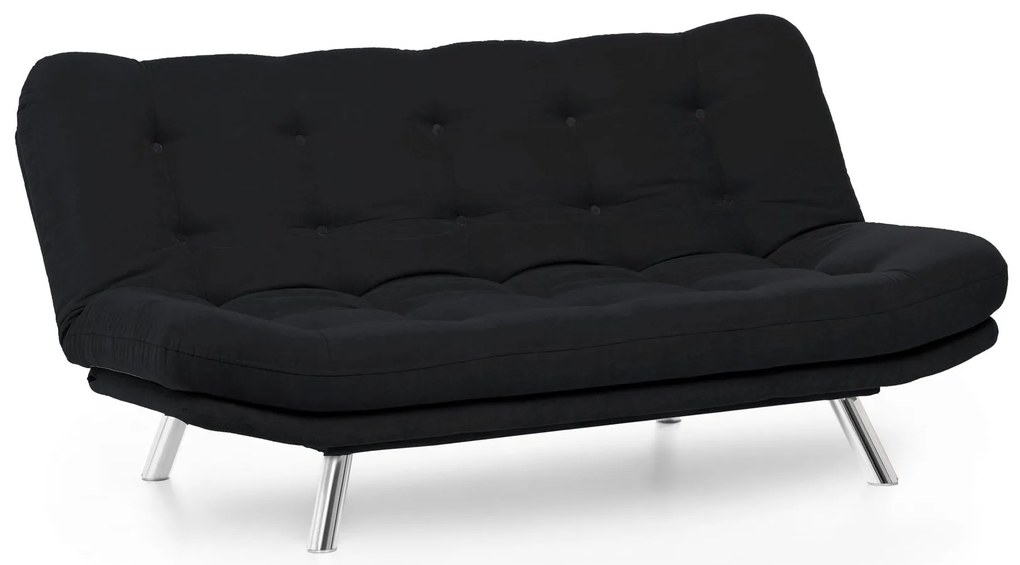 Sofá-Cama 3 Lugares Misa – Preto – 200x95x105 cm
