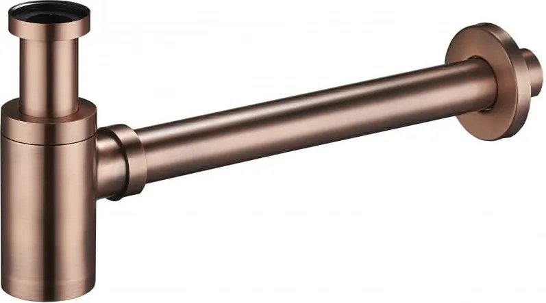 Mexen meio sifão de lavatório redondo, cobre antigo - 79950-45