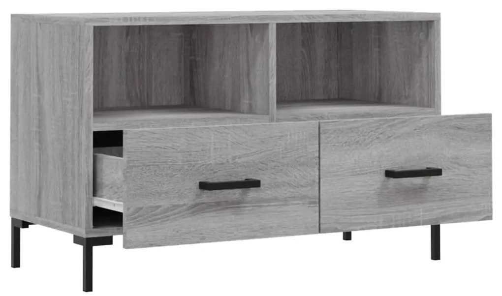 Móvel de TV 80x36x50 cm derivados de madeira cinzento sonoma