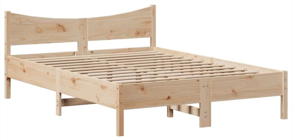 Cama sem colchão 160x200 cm madeira de pinho maciça
