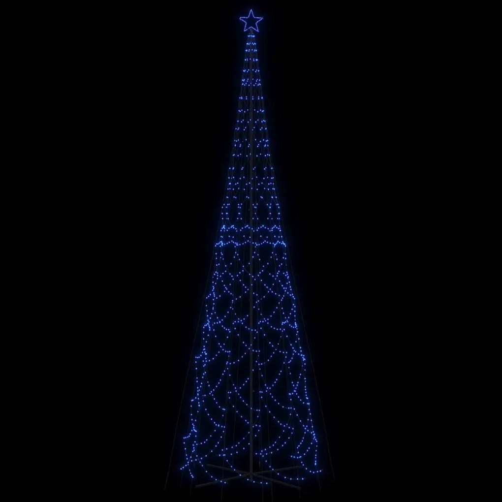 Árvore de Natal em cone 3000 luzes LED 230x800 cm azul
