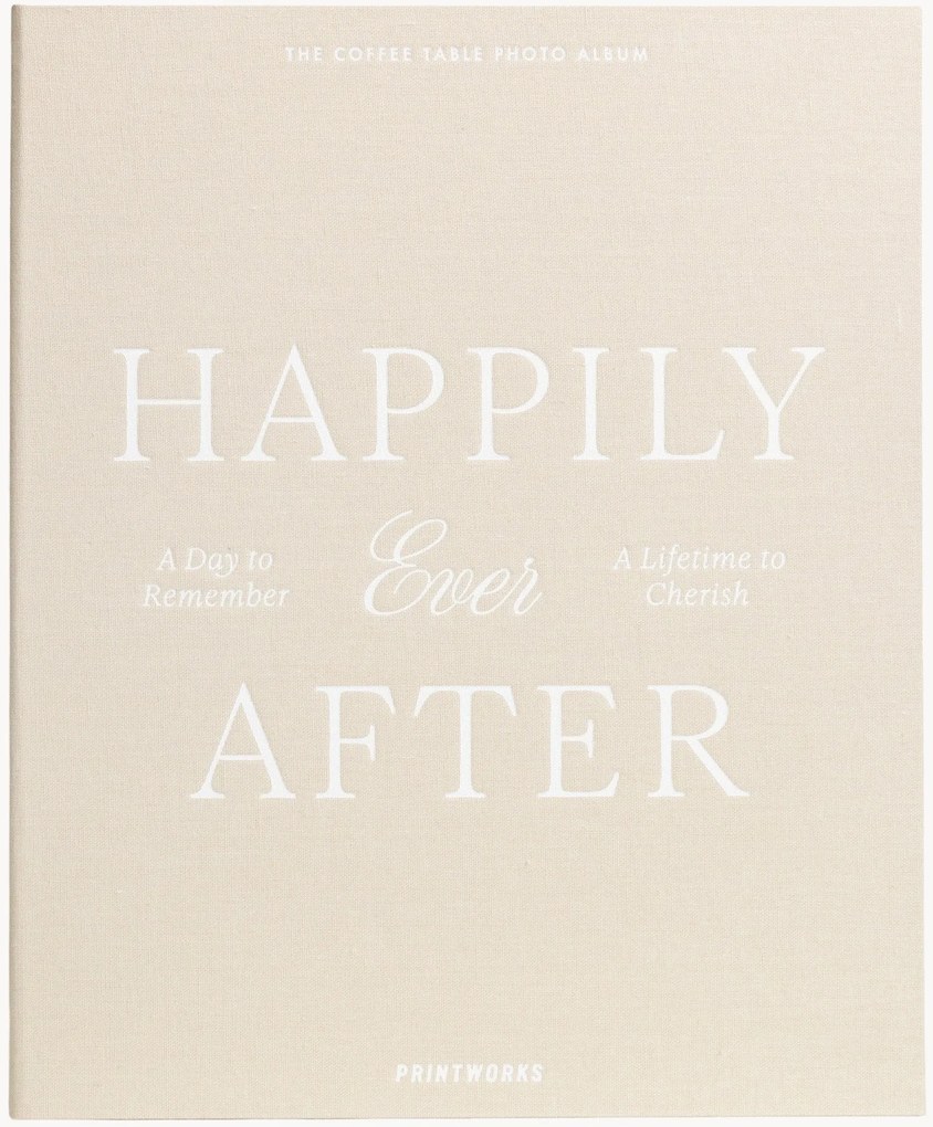 Álbum de fotografias de casamento Happily Ever After