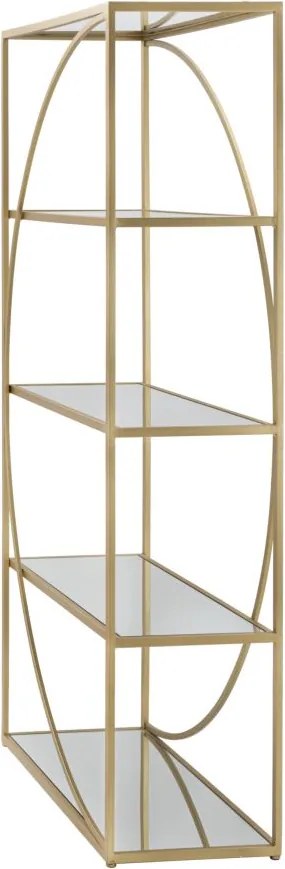 ESTANTE GLAMY 90X38X180 CM DOURADA