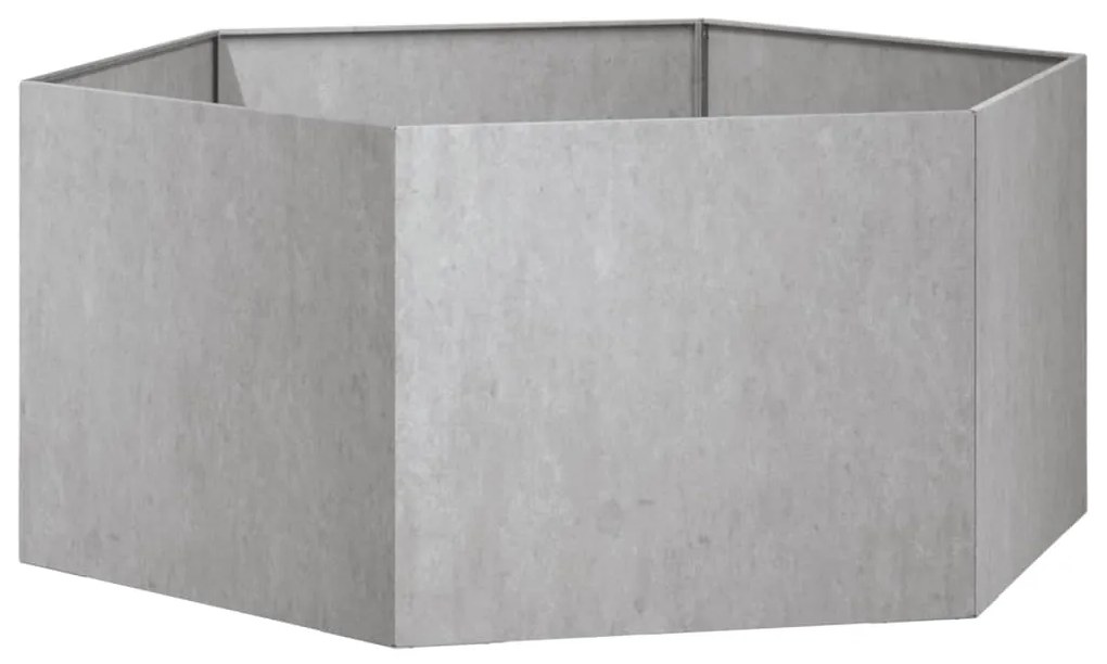 Vaso/floreira 90x90x45 cm aço corten cor enferrujado