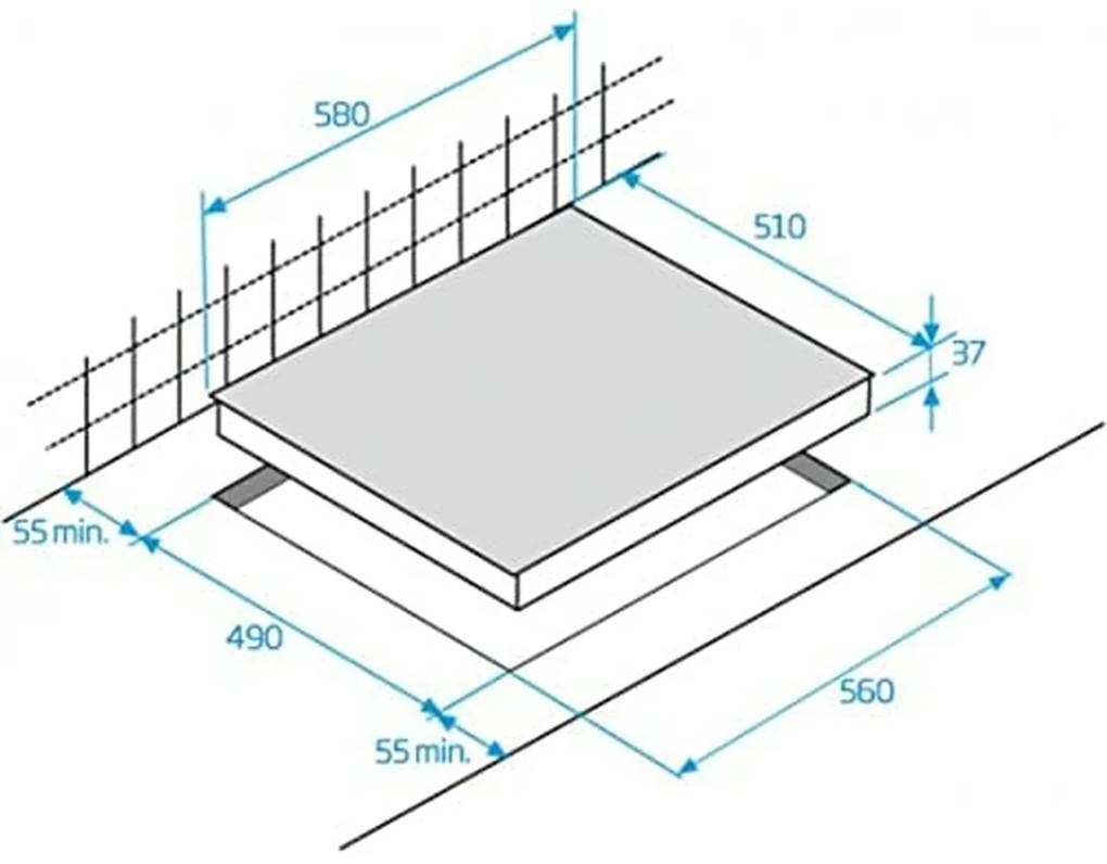 Placa vitrocerâmica BEKO HIC63402T 60 cm 5700 W