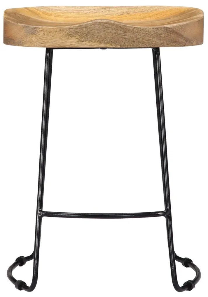 Bancos de bar Gavin 2 pcs madeira mangueira maciça