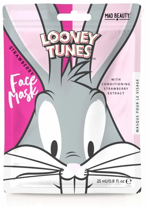 Máscara Facial Mad Beauty Looney Tunes Bugs Bunny Morango (25 Ml)