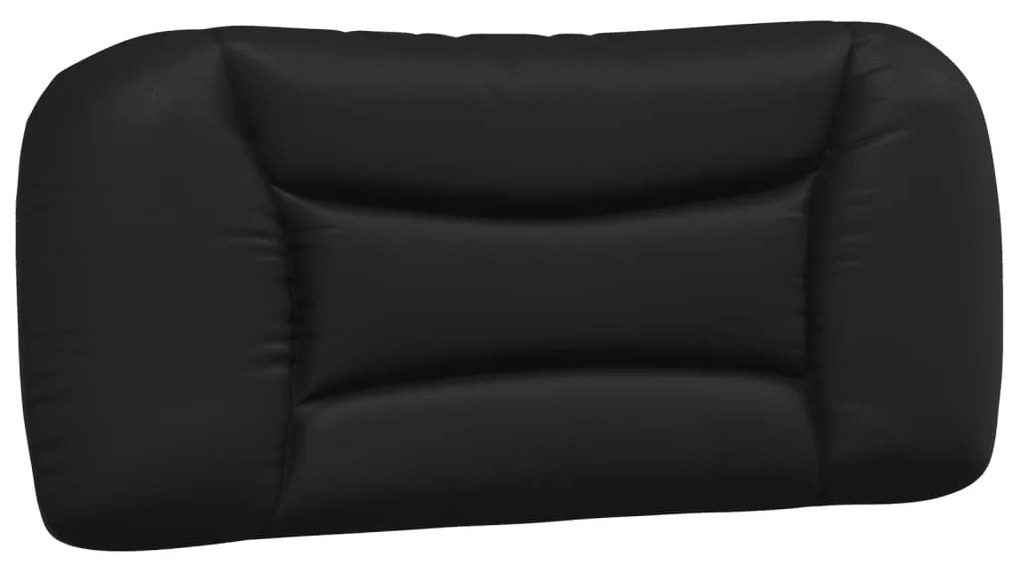 Cama com colchão 90x190 cm couro artificial preto