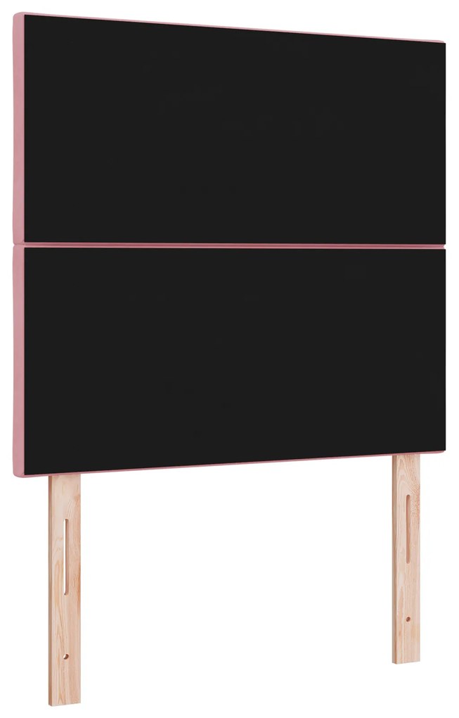 Cabeceira Rosa vidaXL com Blocos de Diamante 90 cm de Veludo, Cabeceir
