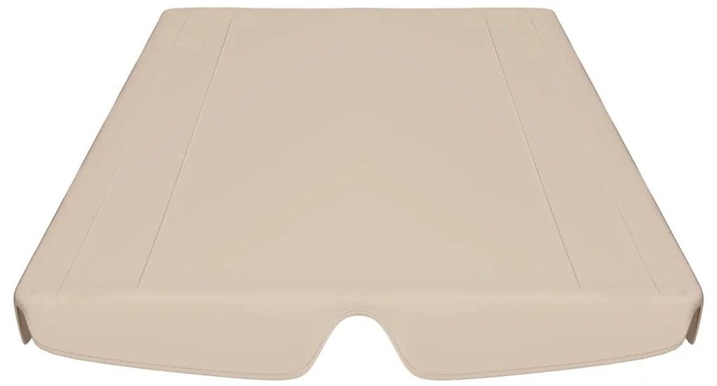 Toldo suplente baloiço jardim 188/168x145/110 cm bege