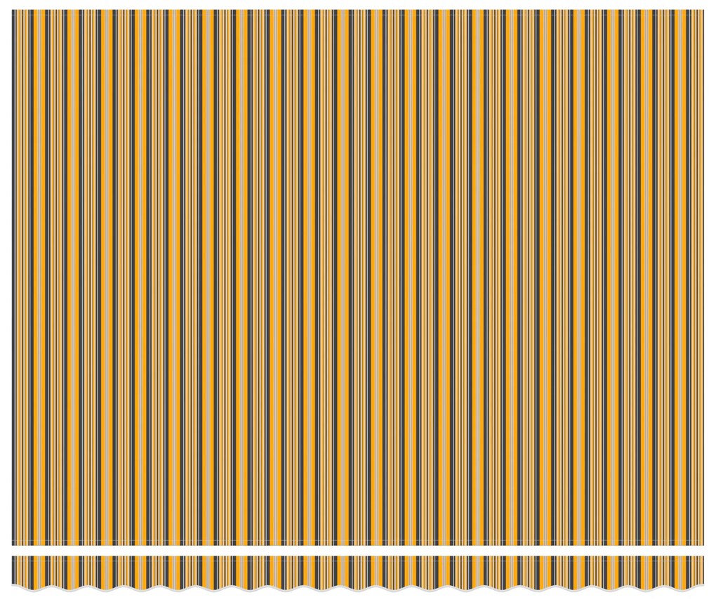 Toldo Retrátil Automático Listrado Multicolorido 400x300 cm