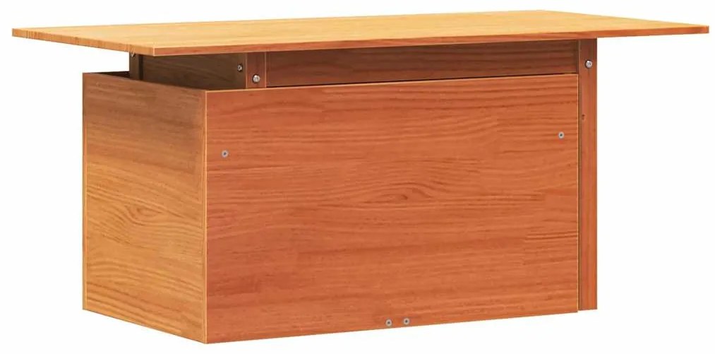 Mesa de jardim 100x50x75cm madeira de pinho maciça castanho-mel