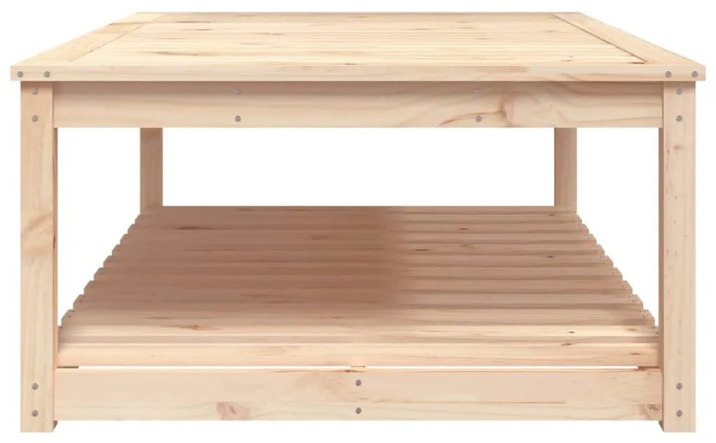Mesa de jardim 121x82,5x45 cm madeira de pinho maciça