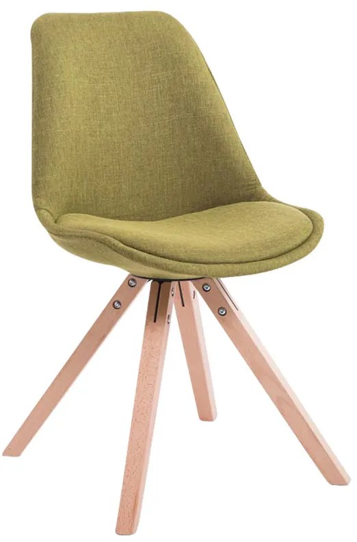 Cadeira cozinha e jantar Toulouse em tecido Square 48 x 84 x 56 cm Verde
