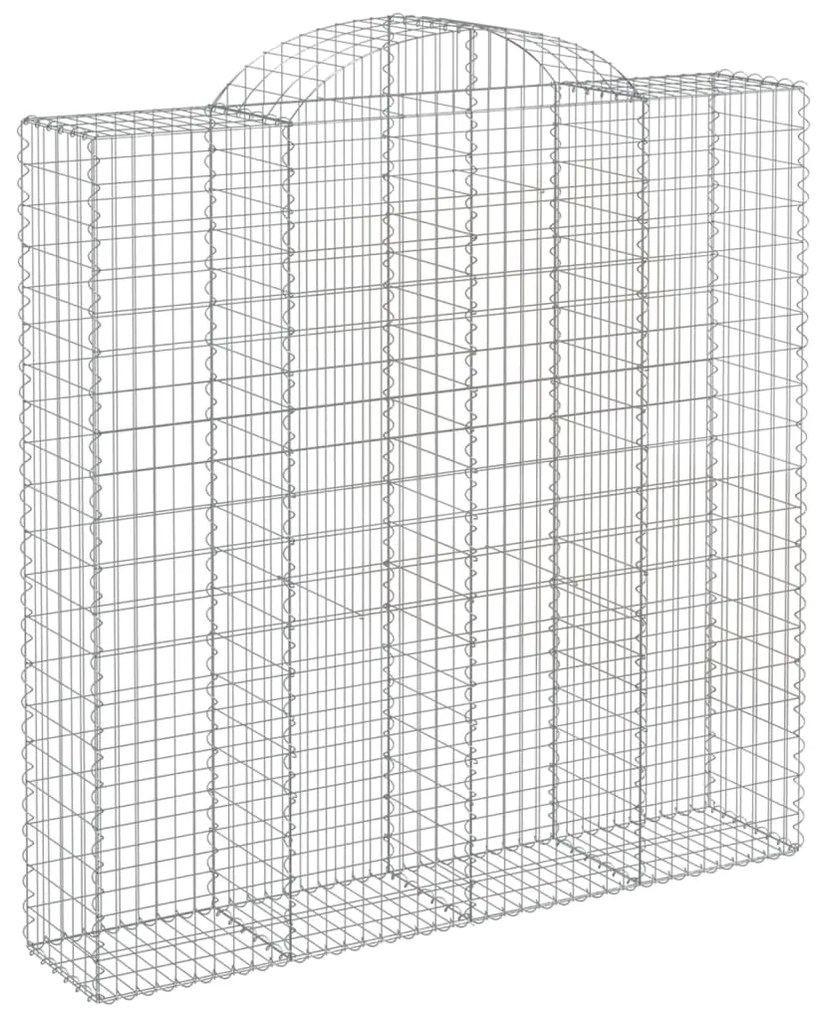 Cestos gabião arqueados 2pcs 200x50x200/220cm ferro galvanizado