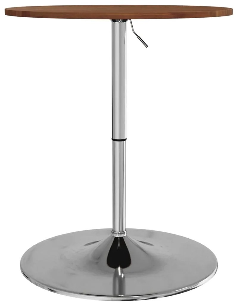 Mesa de bar Ø60x89,5 cm carvalho maciço castanho-escuro