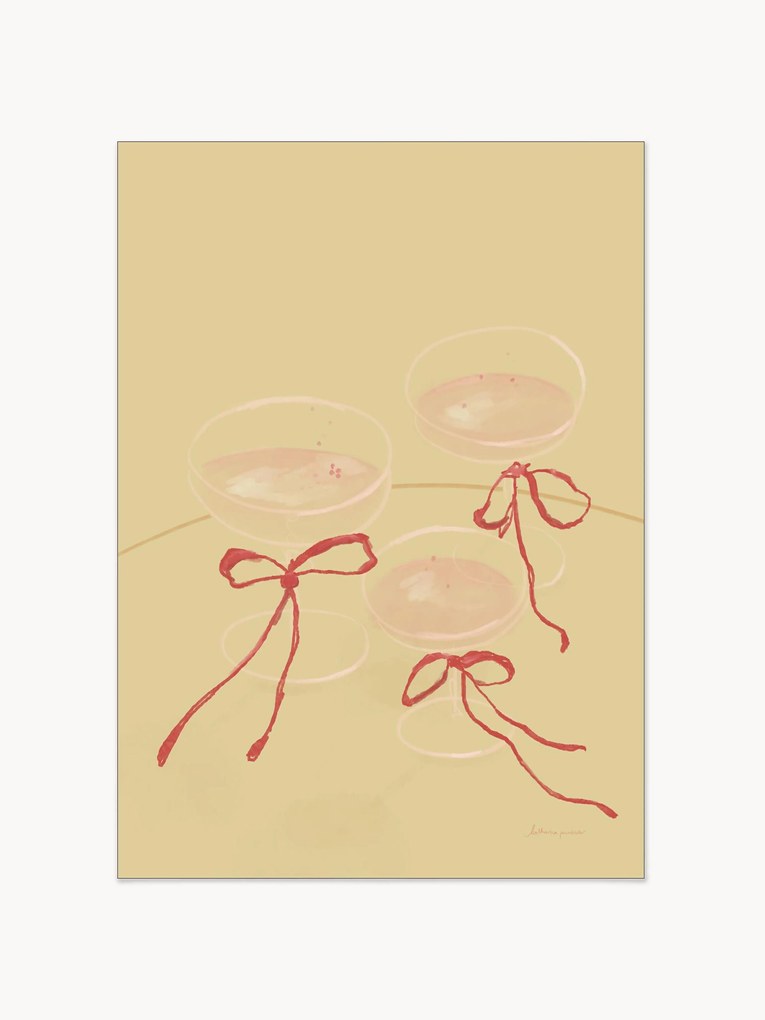 Impressão digital emoldurada Cheers to Us