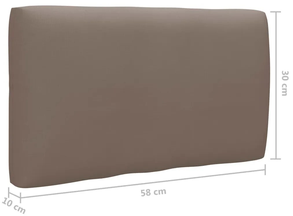 6 pcs conj. lounge paletes c/ almofadões pinho impregnado cinza