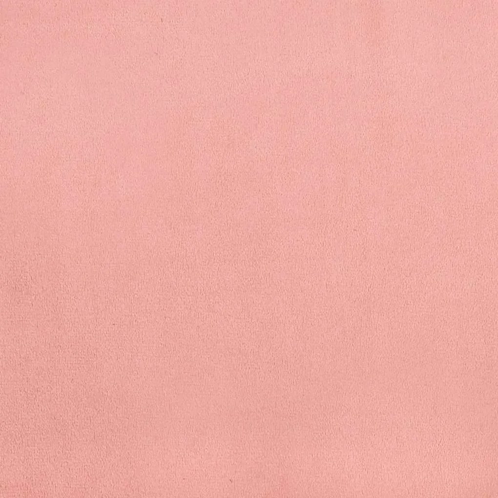 Cama box spring c/ colchão luzes e LED 120x190 cm veludo rosa